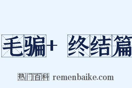 毛骗+终结篇是什么意思的图片